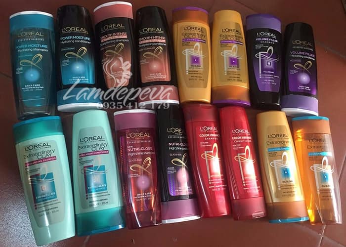 Bộ dầu gội xả L’oreal 375ml chính hãng từ  Mỹ