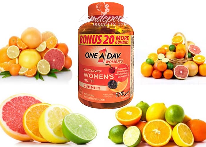 Kẹo dẻo vitamin One A Day Women’s Vitacraves Gummies 170 viên 1