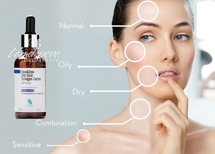 serum dưỡng trắng Dew & Dew 24K Gold Collagen Whitening 2