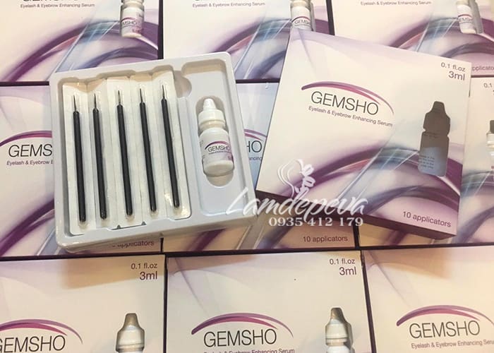 Serum dưỡng mi Gemsho Eyelash & Eyebrow giúp dài mi đen mày 3