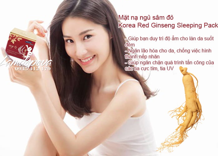 Kem Dưỡng Da Ban Đêm My Gold Red Ginseng Sleeping Pack - Korea 2