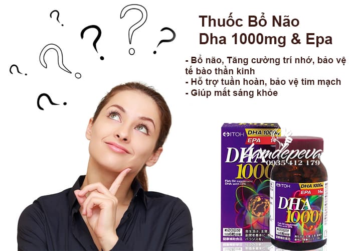 Viên uống bổ não Dha1000mg & Epa 14mg Itoh của Nhật 2