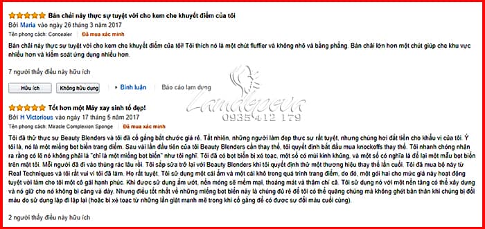 Set 4 bông mút trang điểm Real Techniques By Sam & Nic 3