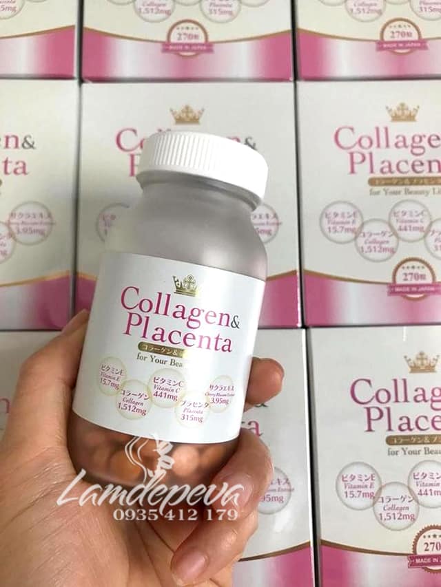 Viên uống Collagen & Placenta 270 viên chính hãng Nhật Bản 3 Viên uống Collagen & Placenta 270 viên chính hãng Nhật Bản 3
