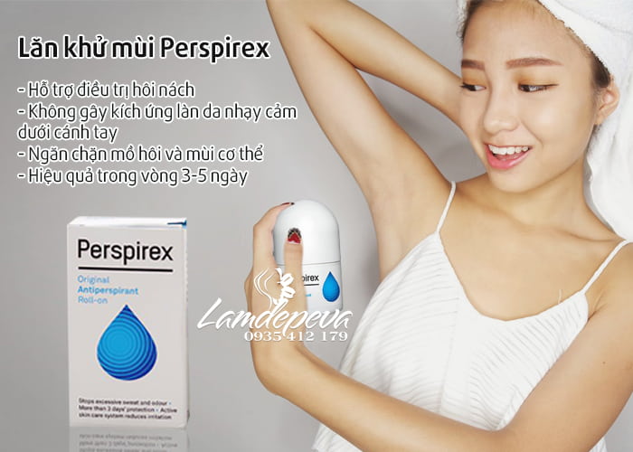 Lăn khử mùi Perspirex Original Antiperspirant Roll-On 20ml 3