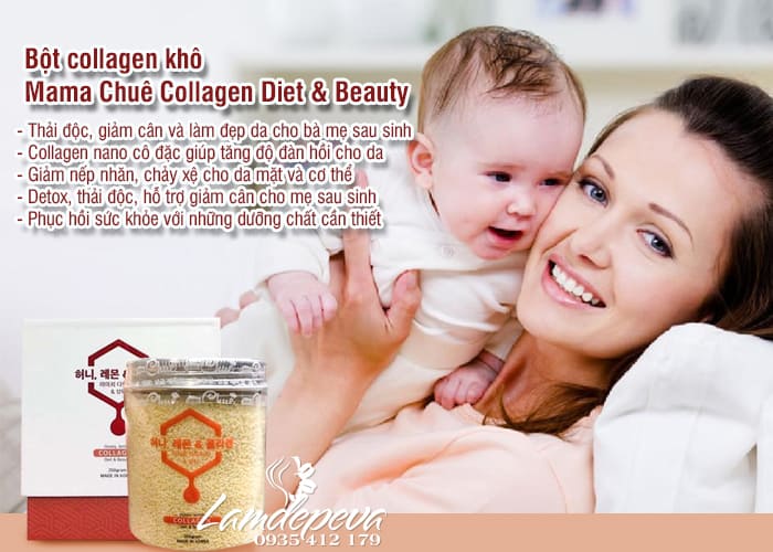 Bột collagen khô Mama Chuê Collagen Diet & Beauty Hàn Quốc 3