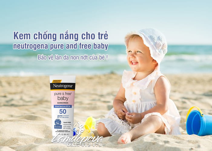Kem chống nắng cho trẻ neutrogena pure and free baby giá tốt 1
