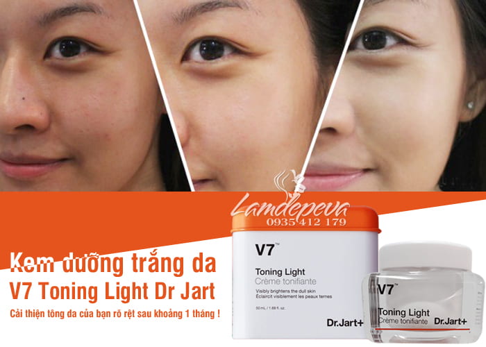 Kem dưỡng trắng da V7 Toning Light Dr Jart 50ml Hàn Quốc 1