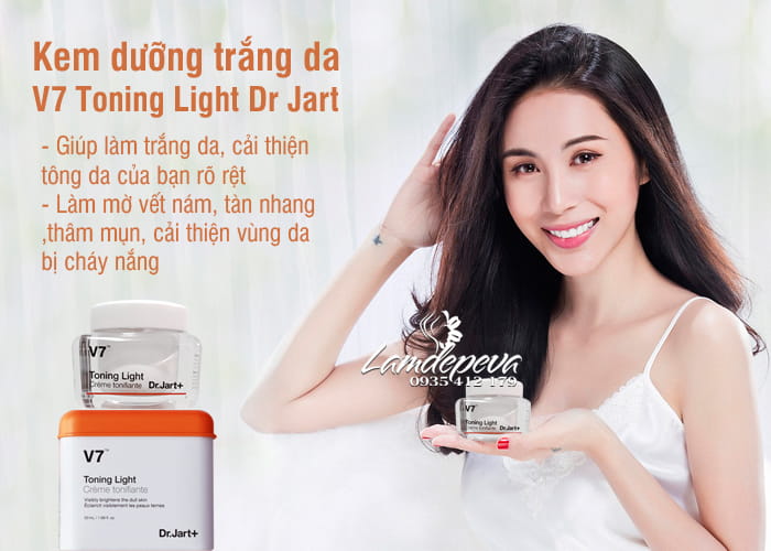 Kem dưỡng trắng da V7 Toning Light Dr Jart 50ml Hàn Quốc 2
