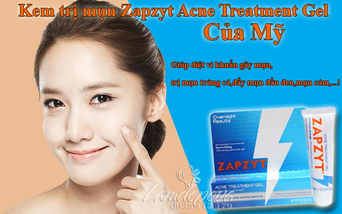 Kem trị mụn Zapzyt Acne Treatment Gel của Mỹ tuýp 28,35g7