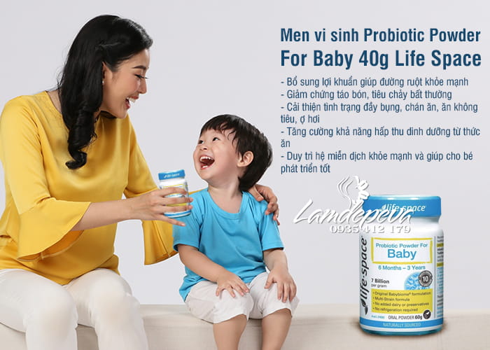Men vi sinh Probiotic Powder For Baby 40g Life Space Úc 7