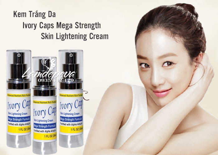 Kem Trắng Da Ivory Caps Mega Strength Skin Lightening Cream 30ml 1