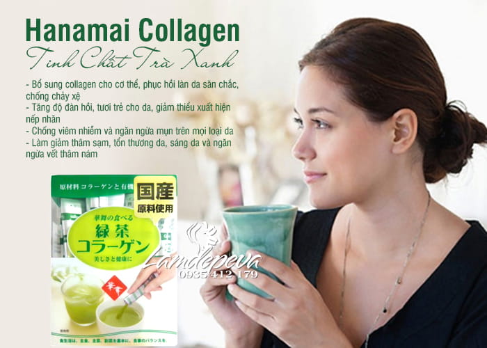Hanamai Collagen Tinh Chất Trà Xanh Của Nhật Bản 2