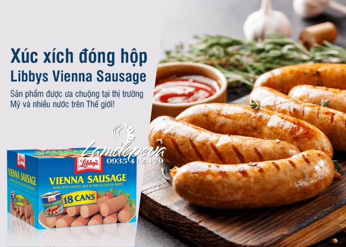 Xúc xích đóng hộp Libby’s Vienna Sausage 18 lon 3