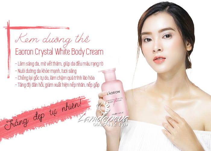 Kem dưỡng thể Eaoron Crystal White Body Cream chính hãng Úc 6