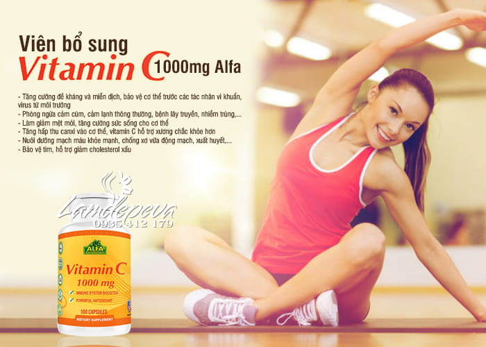 Viên uống Alfa Vitamin C 1000mg của Mỹ, hộp 100 viên 7