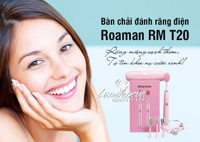 Bàn chải đánh răng điện Roaman RM T20 chăm sóc răng miệng 6