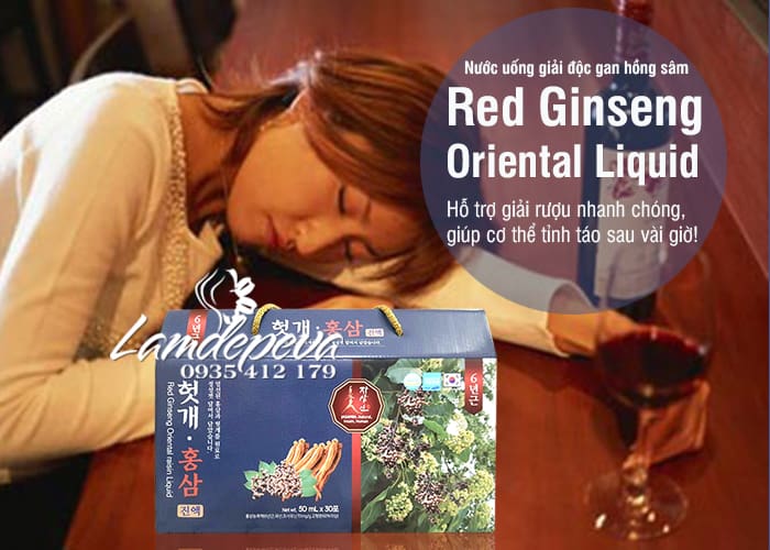 Nước uống giải rượu mát gan Hovenia Dulcis - Red Ginseng 2