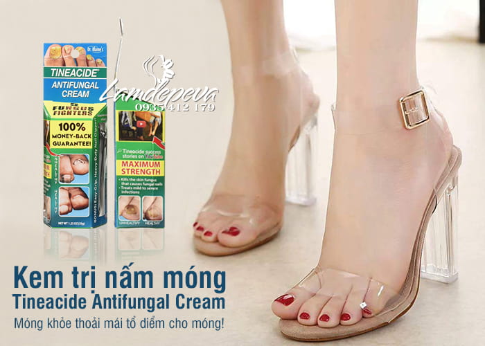 Kem trị nấm móng chân Tineacide Antifungal Cream của Mỹ 3