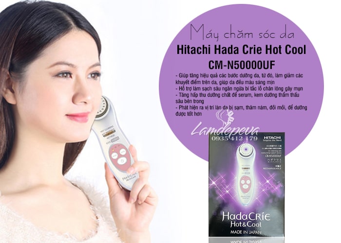 Máy chăm sóc da Hada Crie Hot Cool CM-N50000UF của Hitachi 6