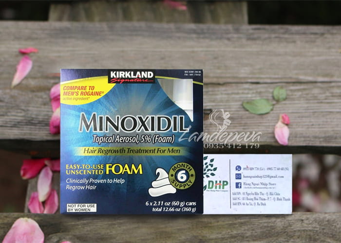 Kirkland Minoxidil 5% Foam - Thuốc kích thích mọc tóc, râu 09