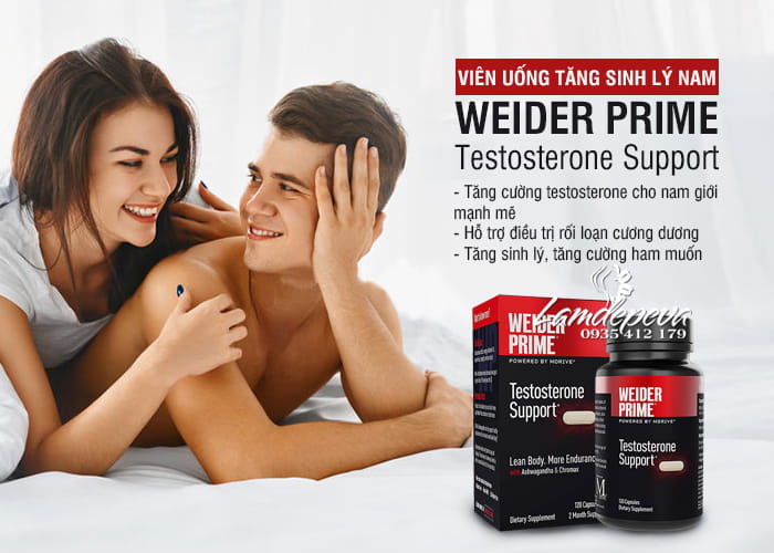 Viên uống Weider Prime Testosterone Support 120 viên cho nam 4
