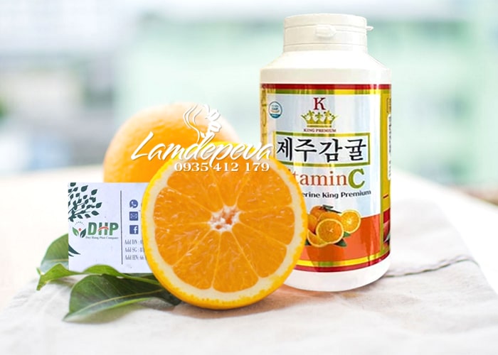 Viên ngậm Vitamin C Jeju Tangerine King Premium Hàn Quốc 2