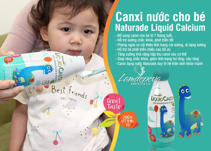 Canxi nước Naturade Liquid Calcium With Magnesium & D3- 474ml 3