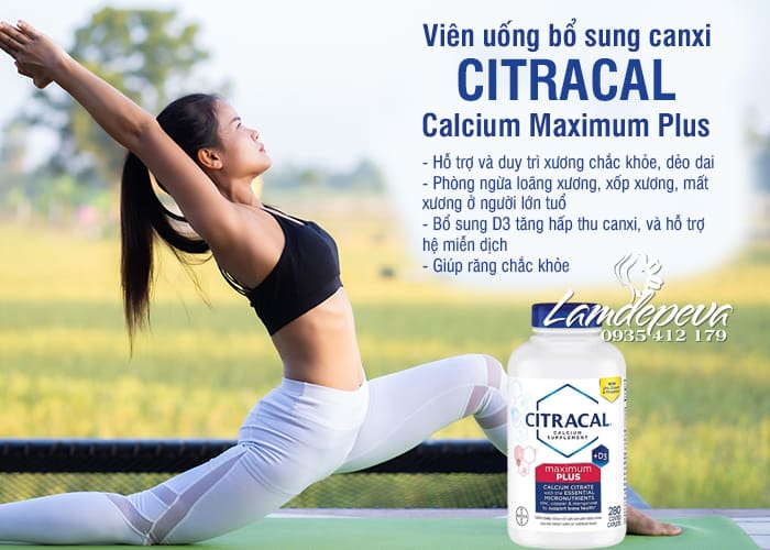 Viên uống Citracal Maximum Plus Calcium Citrate + D3 hộp 280v 5