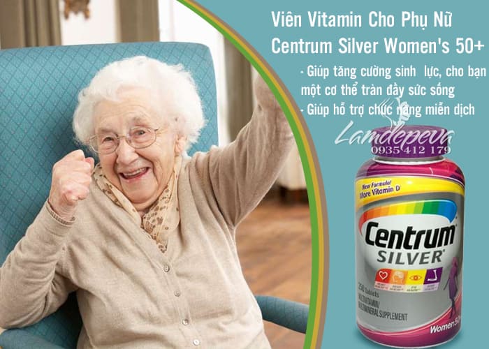 Viên Vitamin Cho Phụ Nữ Centrum Silver Women's 50+ - 250 Viên 2