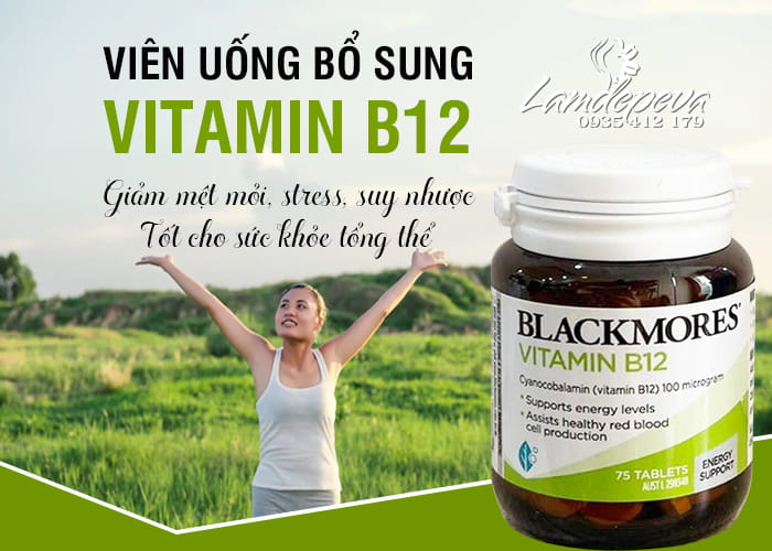 Viên uống bổ sung Blackmores Vitamin B12 Úc 75 viên 1