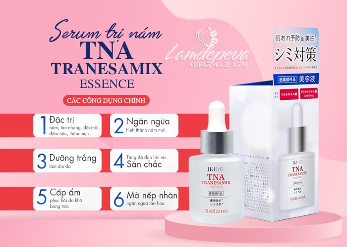 Serum đặc trị nám trắng da TNA Tranesamix Essence Nhật Bản 4