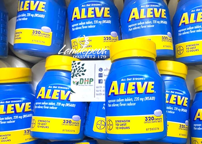 Thuốc giảm đau Aleve 220mg của Mỹ hộp 320 viên giá tốt 456