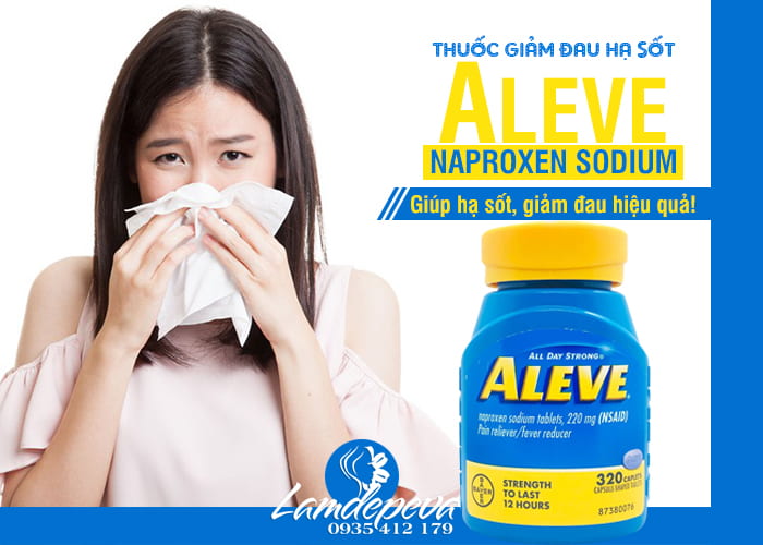 Thuốc giảm đau Aleve 220mg của Mỹ hộp 320 viên giá tốt 24