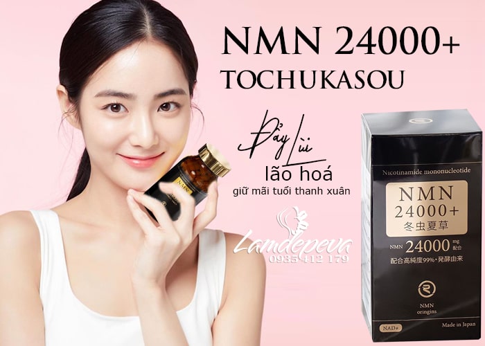 NMN 24000+ Tochukasou Nhật Bản 90 viên trẻ hóa tế bào 1