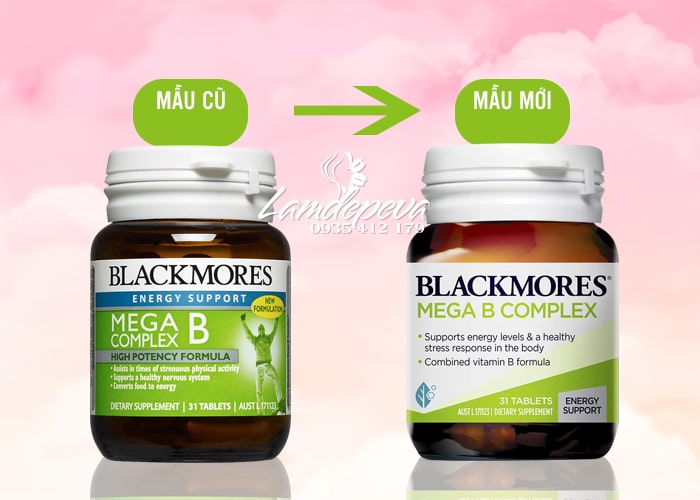 Viên uống vitamin B tổng hợp Blackmores Mega B Complex 31 viên 1