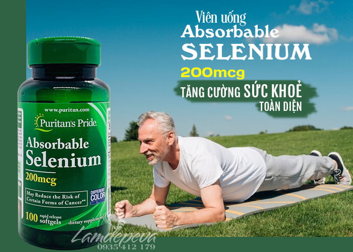 Viên uống Absorbable Selenium 200mcg Puritans Pride 100 viên 3