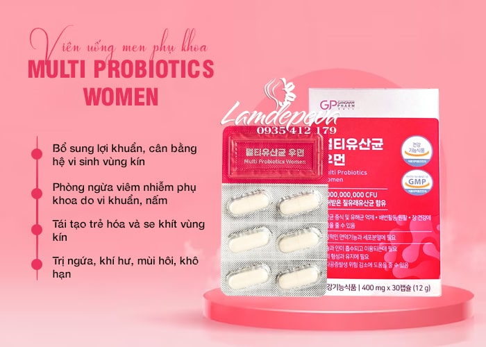Viên uống phụ khoa Multi Probiotics Women 30 viên Hàn Quốc 4