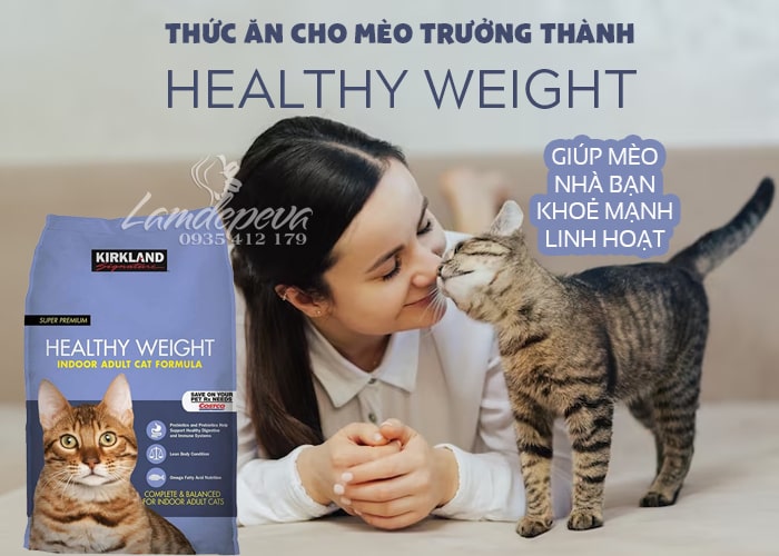 Thức ăn cho mèo Kirkland Healthy Weight Cat Food của Mỹ 78