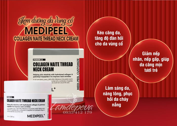 Kem dưỡng da cổ Medi-Peel Naite Thread Neck Cream Hàn Quốc 4