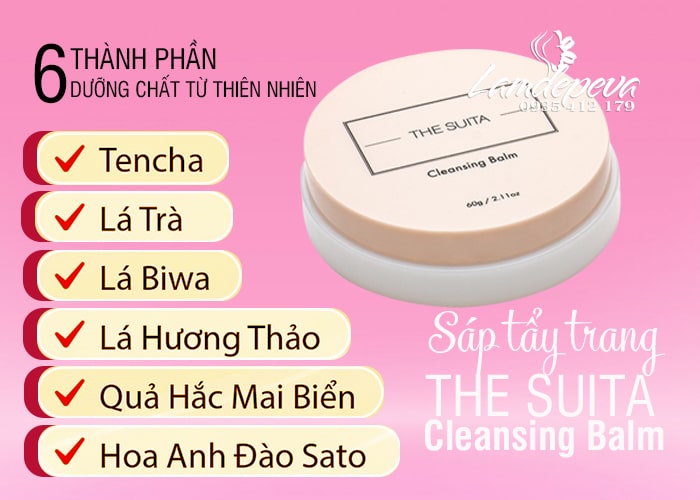 Sáp tẩy trang rửa mặt The Suita Cleansing Balm Nhật Bản 78