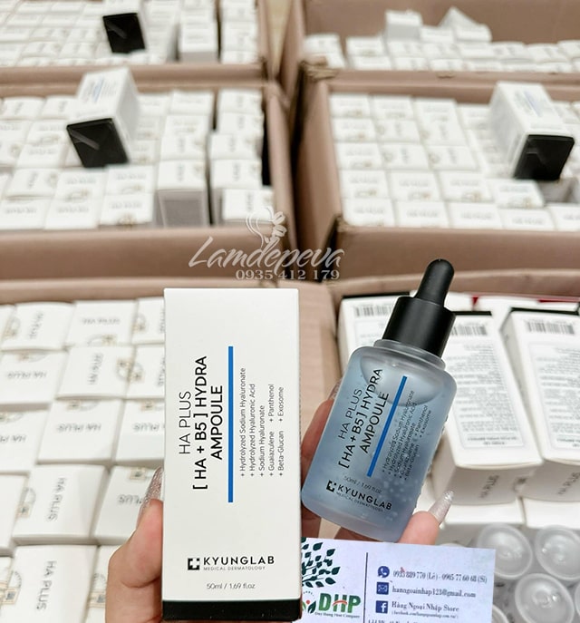 Serum HA + B5 Hydra Ampoule Kyung Lab 50ml mẫu mới  8