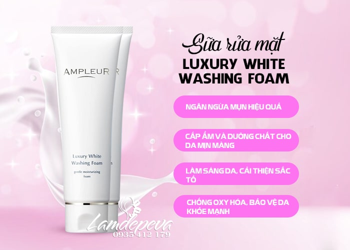 Sữa rửa mặt Ampleur Luxury White Washing Foam 130g giá tốt 56