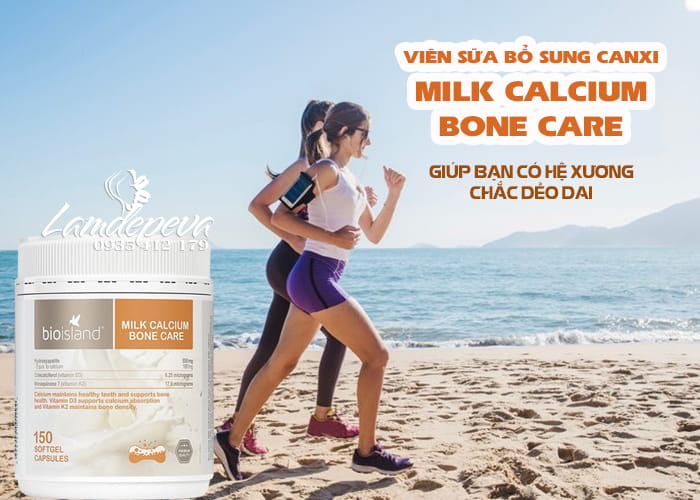 Viên sữa bổ sung canxi Bio Island Milk Calcium Bone Care Úc 1