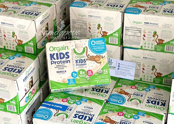 Sữa Orgain Kids Protein 8g hộp 244ml của Mỹ - Sữa hữu cơ cho bé 0