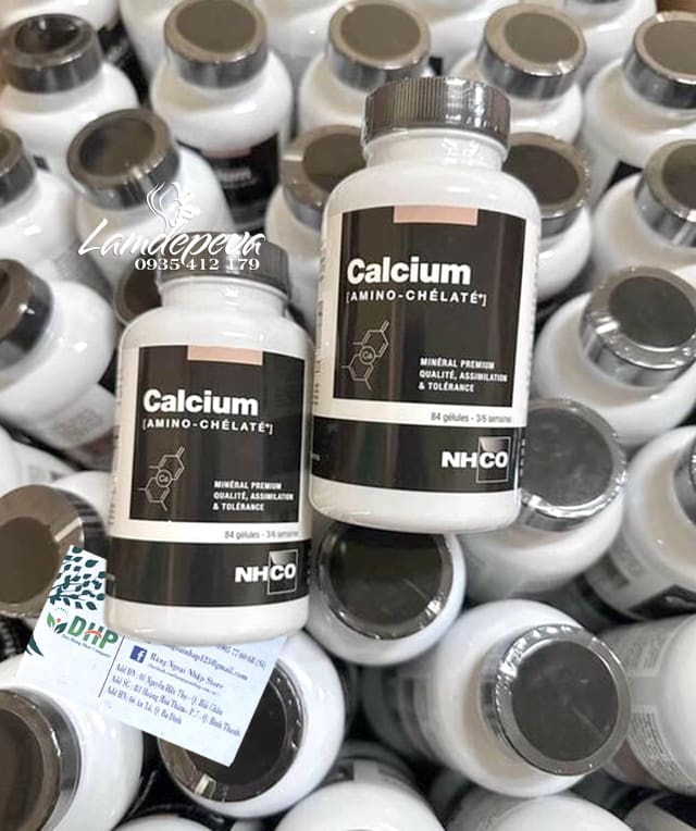 Canxi hữu cơ Calcium Amino Chelate NHCO 84 viên của Pháp 0