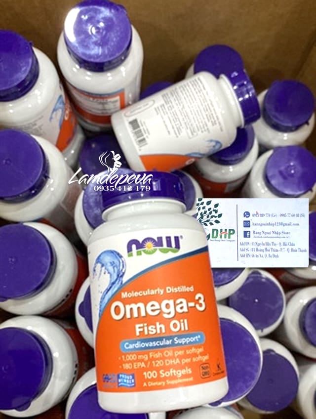 Dầu cá Now Omega 3 Fish Oil 1000mg hộp 100 viên của Mỹ 34