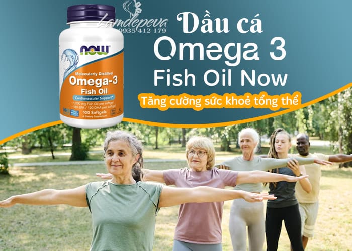 Dầu cá Now Omega 3 Fish Oil 1000mg hộp 100 viên của Mỹ  90