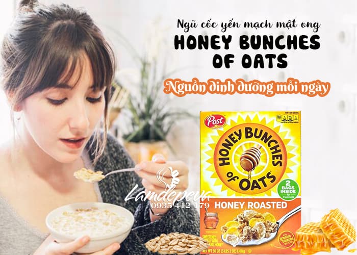 Ngũ cốc yến mạch mật ong Post Honey Bunches Of Oats 12