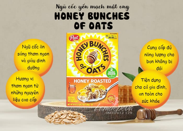 Ngũ cốc yến mạch mật ong Post Honey Bunches Of Oats 67